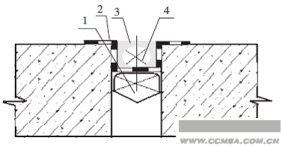 圖2新的接縫防水密封節點(diǎn)示意圖